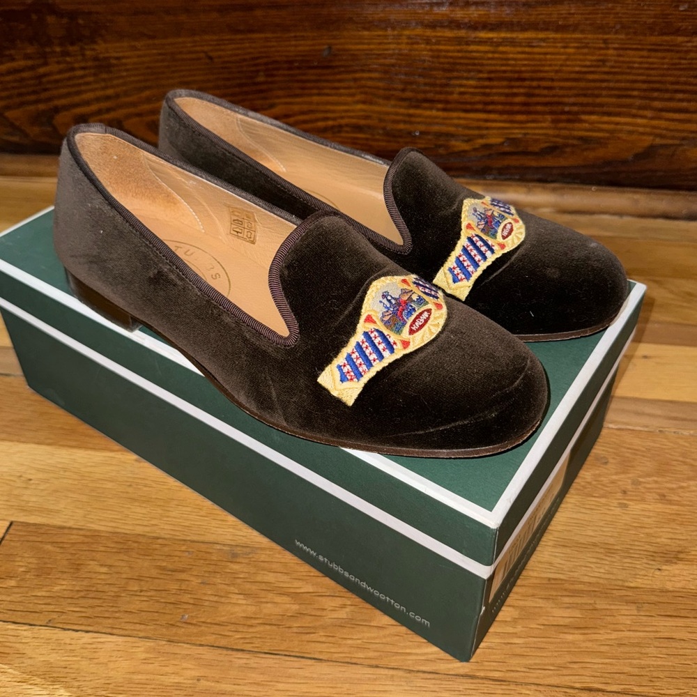 Stubbs & Wootton Men’s Loafer (Sz 8) Cigar Brown